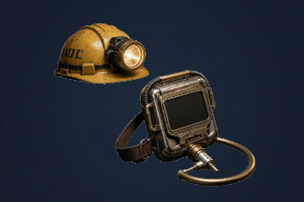 Mining hard hat lamps